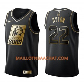 Maillot NBA Phoenix Suns Deandre Ayton 22 Nike Noir Golden Edition Swingman - Homme